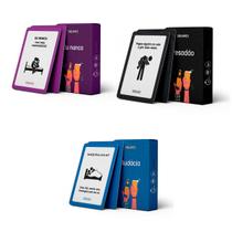 Kit Sem Vergonha Pesadão Audácia Eu Nunca Resenha Jogo para adultos Festa Drink Game baralho +18