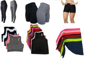 Kit Semana Na Academia com Roupas de Academia Feminina Roupas Fitness Femininas - JinkingStore