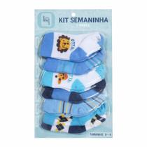Kit Semaninha Meia Infantil RN 0 a 4 Meses 7 Pares