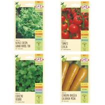Kit sementes horta básica(alface coentro tomate cenoura)ISLA Kit sementes horta básica(alface coentro tomate cenoura)ISLA