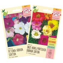 Kit Sementes Portulaca / Onze Horas + Petúnia Híbrida ISLA