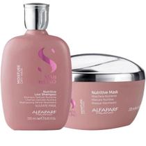 Kit Semi di Lino Moisture Shampoo 250ml Máscara 200ml Hidrata Nutre Antifrizz Cabelos Secos Alfaparf Kit Semi di Lino Moisture Shampoo 250ml Máscara 200ml Hidrata Nutre Antifrizz Cabelos Secos Alfaparf