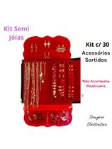 Kit Semi Joias 30 pçs Folheados P/ Revenda Feminino OURO E PRATA