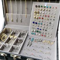 Kit Semi Joias 90 pçs Folheados P/ Revenda Feminino OURO E PRATA