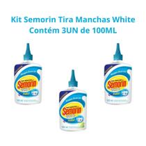 Kit Semorin Tira Manchas White Para Roupas - Original NFe Kit Semorin Tira Manchas White Para Roupas - Original NFe