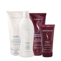 Kit Senscience Balance Inner Moisture Home Care Leave-in Spray (4 produtos)