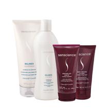 Kit Senscience Balance Intensif Moisture Home Care Leave-in 150 (4 produtos)
