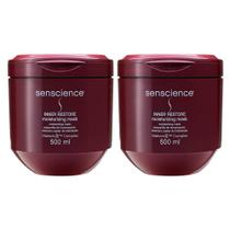 Kit Senscience Inner Restore Moisturizing - Máscara de Hidratação 500 ml - 2 Unidades