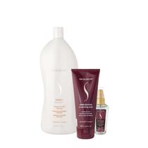 Kit Senscience Purify Shampoo Inner Restore Máscara e True Hue Óleo (3 produtos)