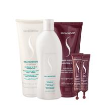 Kit Senscience Silk Moisture Inner CPR Home Care 200 Ampola (5 produtos)