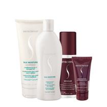 Kit Senscience Silk Moisture Inner Detangler Home Care Leave-in (4 produtos) Kit Senscience Silk Moisture Inner Detangler Home Care Leave-in (4 produtos)