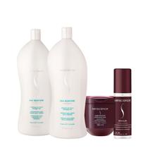Kit Senscience Silk Moisture Inner Detangler Salon Total Leave-in (4 produtos)