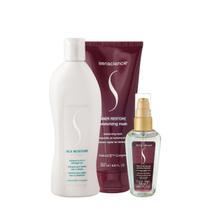 Kit Senscience Silk Moisture Inner Shampoo Máscara Sérum (3 produtos) Kit Senscience Silk Moisture Inner Shampoo Máscara Sérum (3 produtos)