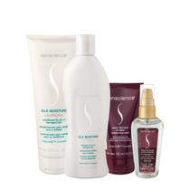 Kit Senscience Silk Moisture Intensif Color Home Care 150 Sérum (4 produtos)