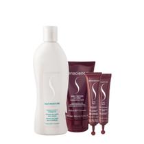 Kit Senscience Silk Moisture Intensif CPR Shampoo Máscara Ampola (4 produtos)