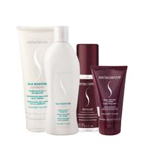 Kit Senscience Silk Moisture Intensif Detangler Home Care Spray (4 produtos)