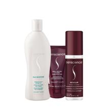 Kit Senscience Silk Moisture Intensif Detangler Shampoo Máscara Spray (3 produtos)