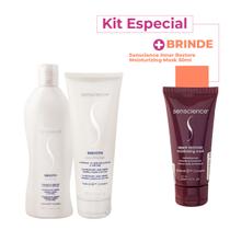Kit Senscience Smooth Inner Restore Duo Máscara (3 produtos)