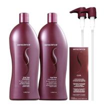 Kit Senscience True Hue Shampoo 1000ml + Condicionador 1000ml + CPR (2x25ml) + Válvulas Pump