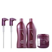 Kit Senscience True Hue Shampoo + Condicionador 1 Litro + Máscara 500g + Válvulas Pump