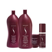 Kit Senscience True Hue Violet Shampoo Condicionador Máscara 500 Leave-in (4 produtos)