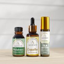 Kit Sensível Essencial de Óleos Essencial, Vegetal e Blend Accenti