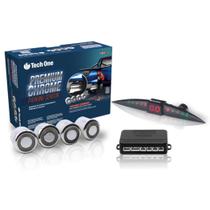 Kit Sensor 4 Pontos Estacionamento Parachoque De Metal