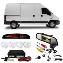 Kit Sensor Com Câmera De Estacionamento Com Retrovisor + Câmera Ré Ducato