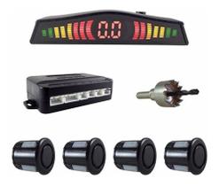 Kit Sensor De Estacionamento 4 Pontos Para Câmera De Ré Kit Sensor De Estacionamento 4 Pontos Para Câmera De Ré