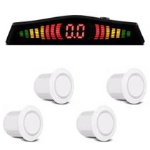 Kit Sensor de Estacionamento Branco com visor Kit Sensor de Estacionamento Branco com visor