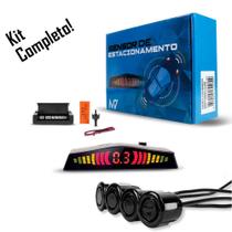 Kit Sensor de Estacionamento M7 - Universal Display Sonoro 18,5MM Preto