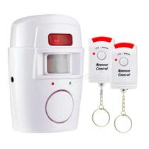 Kit Sensor de Presença Com Alarme Residencial Sem Fio + 2 Controles Remotos S1001 - Aitek
