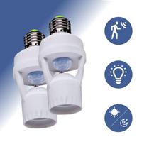 KIT Sensor De Presença Com Fotocélula Para Lâmpada Soquete