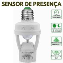 KIT Sensor De Presença Com Fotocélula Para Lâmpada Soquete