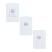 Kit Sensor de Presença Embutir com Chave Lente 180º 6 Funções QI6MB