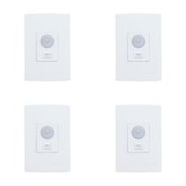 Kit Sensor de Presença Embutir com Chave Lente 180º 6 Funções QI6MB