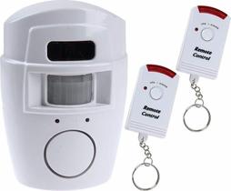 Kit Sensor Presença E Movimento Alarme Sem Fio Com 2 Controles - Alarme Residencial