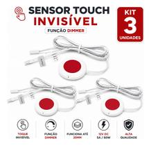 Kit Sensor Touch Dimmer Zigbee 12V 5A Para Madeira Até 20mm Interruptor Inteligente