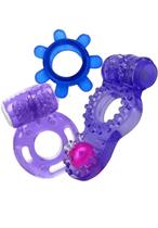 Kit Sensual Excitante Masculino 3 anel Peniano Retardante Sex Shop