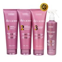 Kit Serie Pro Cachos Essendy Home Care Tratamento de Cabelos Cacheados Kit Serie Pro Cachos Essendy Home Care Tratamento de Cabelos Cacheados