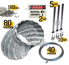 Kit Serpentina completo para muro portão cerca 30cm - 20m Kit Serpentina completo para muro portão cerca 30cm - 20m