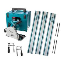 Kit Serra Circular Maleta SP6000J Makita e 3Trilhos 1m e 2Conectores e Sargentos
