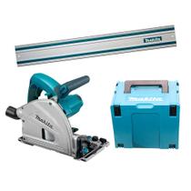 Kit Serra Circular SP6000 Makita e 1 Maleta Mak-Pac e 1 Trilho de 1 Metro