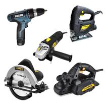 Kit Serra Circular Tico tico Tupia Parafusadeira Esmerilhadeira