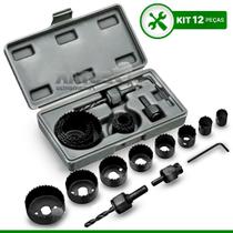 Kit Serra Copo 11 Peças Snel Ferramentas Com Maleta Para Corte Em Madeira E Metal Kit Serra Copo 11 Peças Snel Ferramentas Com Maleta Para Corte Em Madeira E Metal