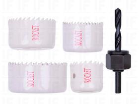Kit Serra Copo 5 Peças Rocast 32-54mm Kit Serra Copo 5 Peças Rocast 32-54mm