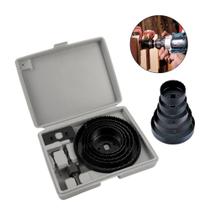 Kit Serra Copo 8 Peças para Madeira Drywall Gesso Plastico 64mm A 127mm usar Parafusadeira ou Furade Kit Serra Copo 8 Peças para Madeira Drywall Gesso Plastico 64mm A 127mm usar Parafusadeira ou Furade