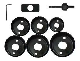 Kit Serra Copo Aço Fertak 9peças 50 A 86mm Profissional 2903 Kit Serra Copo Aço Fertak 9peças 50 A 86mm Profissional 2903