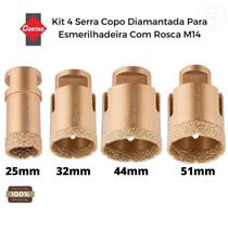 Kit Serra Copo Diamantada 25,32,44,51mm P/esmerilhadeira - Cortag