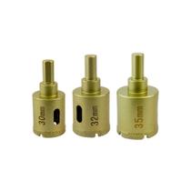 Kit serra copo diamantada helicoidal 30 32 35mm Kit serra copo diamantada helicoidal 30 32 35mm